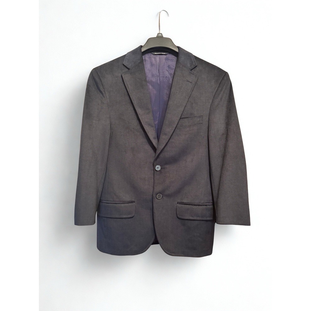 Jack Victor Suede Sport Coat 41R 3/4 Sleeve‎ Altered